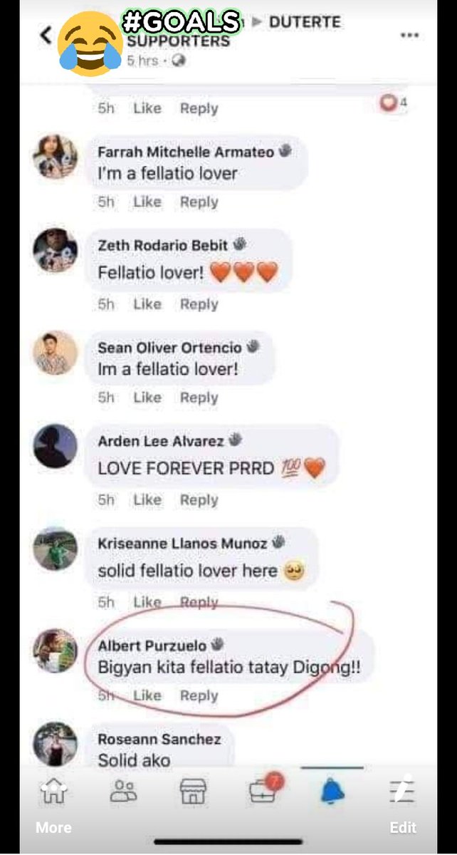 the_pearl_lover's tweet image. Sa kung sino man nag invade sa page ng Duterte Supporters, one thing shows...

Hindi sila nagbabasa or nag riresearch kung ano ang meaning ng words na ginagamit for them to use.

Grabe tawa ko dito, haha! Can anyone tell the DDS kung ano ang meaning ng "Fellatio?" 😂😂😂