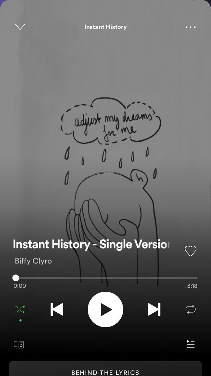 BiffyClyro's tweet photo. We want to see you making instant history, check out Instant History on Spotify around 10am every day for the next week as we’ll be picking our favourite fan art to be the canvas of the day. Make sure to use the hashtag #InstantHistory and tag us on your posts. Get creative! https://t.co/Vl6xIRnm0K