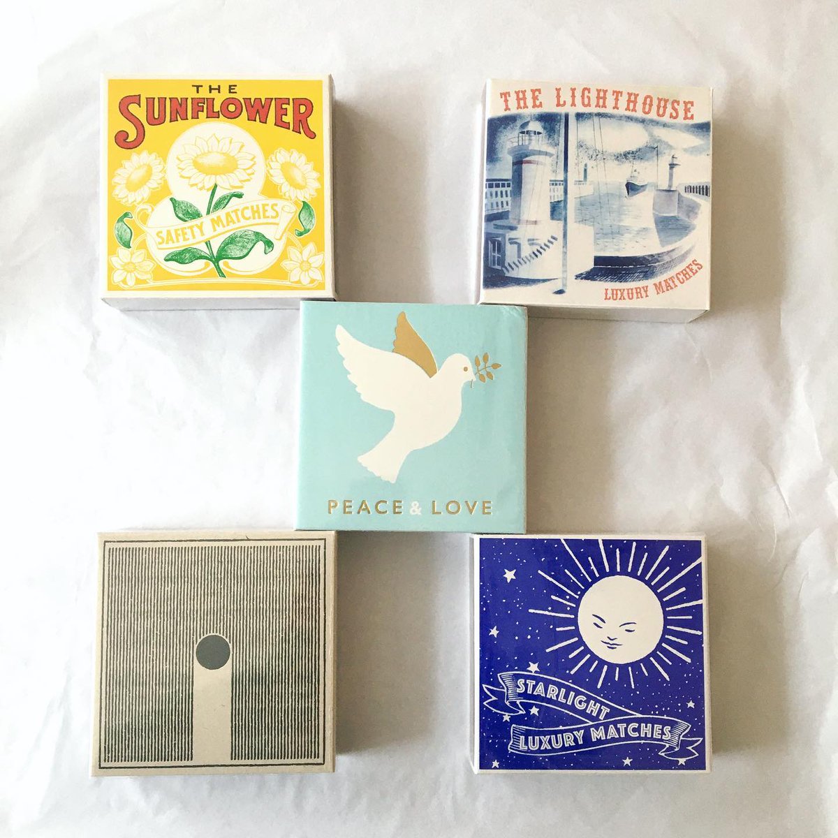 Peace &amp; love people! The shop is open today 10-5 for last minute #MothersDay gifts. More items on the website now too including these fab luxury matches. #Freedelivery on all orders over £10 &amp; happy to post direct to the recipient and gift wrap, just let us know how we can help.