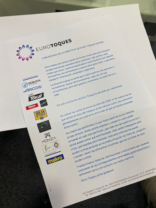 euro_toques's tweet photo. Comunicado de la Directiva de #Eurotoques España ante la situación excepcional que estamos viviendo ⬇️ 
#somoseurotoques
#eurotoquesjuntospodemos 
https://t.co/fi3MzS27id https://t.co/u0RAdiXpxY
