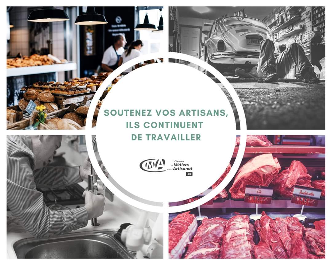 [SOLIDARITÉ] Bravo aux #artisans de l'#Ain qui poursuivent leur travail malgré le contexte #soutien <a href="/vincent_gaud/">Vincent Gaud</a>