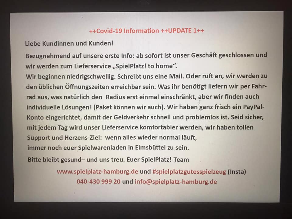 TimBoeseler's tweet photo. ‼️Support your local Dealer‼️
Spielzeug per Fahrrad-Kurier in Hamburg-Eimsbüttel
🚴♀️📦 #forgetamazon #COVID19de https://t.co/IdGn1ldFdR