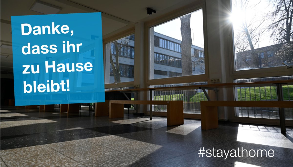 HSNiederrhein's tweet image. Die Hochschule ist leer und soll es im Moment auch bleiben. Der Betrieb geht weiter. Aber im #Homeoffice.