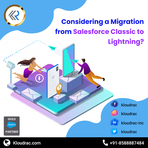 Kloudrac's tweet photo. Considering a Migration from #Salesforce #ClassictoLightning?
Discover how Lightning Experience benefits your business and learn what is it exactly refers to, by reading the complete blog here at https://t.co/K9CwZYXr6J
#salesforcedevelopment #cloudbasedcrm #salesforceconsultant https://t.co/IerpkYKPeN