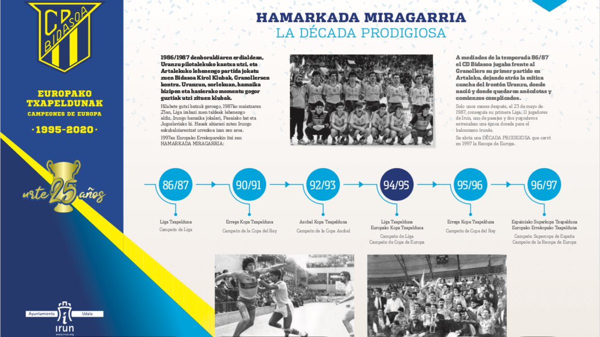 bidasoa1995's tweet photo. ☝🏻ADI☝🏻

[Horrela hasi ginen | Así llegó la década prodigiosa]💛💙💛 https://t.co/rVeHevMCkP