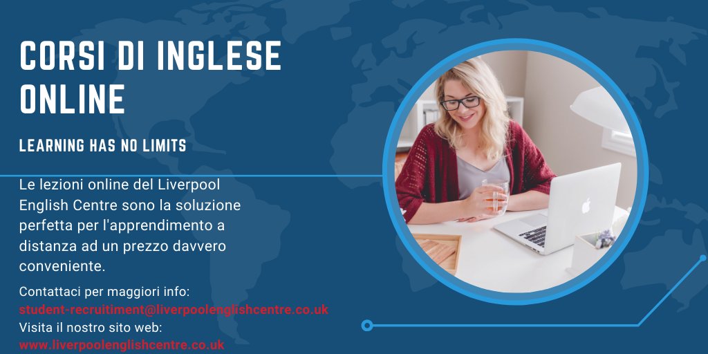 LEC_Liverpool's tweet photo. 50% di SCONTO per i nuovi studenti che si iscrivono ai nostri corsi di inglese Online.🇬🇧 💻
Sbrigati... i posti sono limitati!!! RESTA A CASA E STUDIA INGLESE!
#onlinelearning #corsionline #inglese #andràtuttobene #imparareinglese #sconto https://t.co/qhhAR1GMru