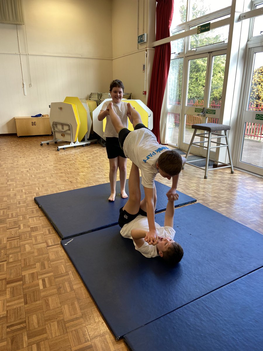 pinemartenclass's tweet photo. I’m being totally honest when I say we didn’t stop laughing in this lesson! Some very funny accidental pile-ons may have happened... @MonktonParkSch #gym https://t.co/ZRl4OgBHhT