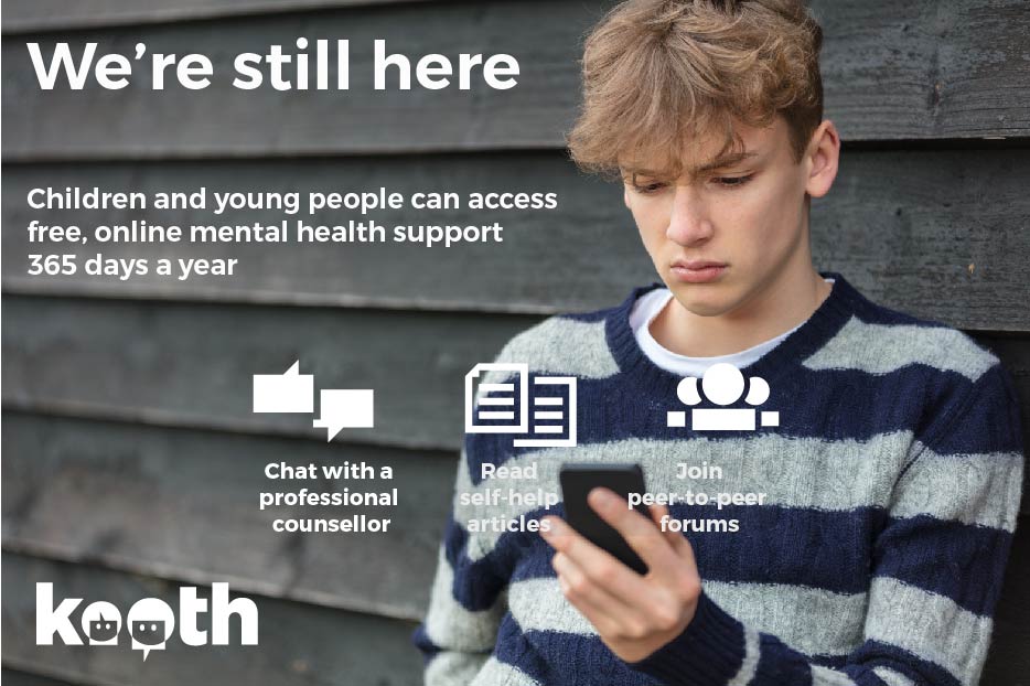 SouthStreetPrim's tweet photo. Kooth, an online #mentalhealth support for ##children and #youngpeople is still running. See our website for more details.  https://t.co/da31mELA1S https://t.co/e0ytYCXpIh