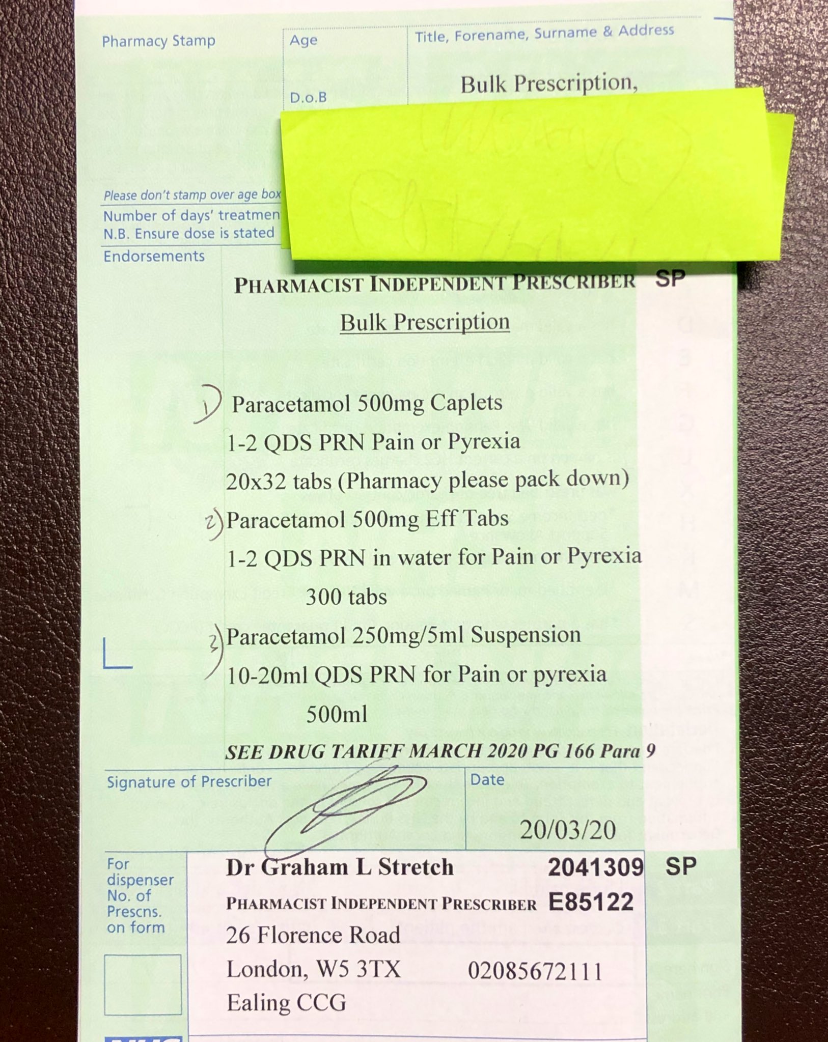 Graham Stretch on Twitter: "BULK prescribing Paracetamol in Care Homes has  potential to speed up treatment, reduce wastage and manage workload in  Pharmacies, GP & Homes around #COVID19 details https://t.co/2t2cJeFDDt  https://t.co/R37J8UZatB" /