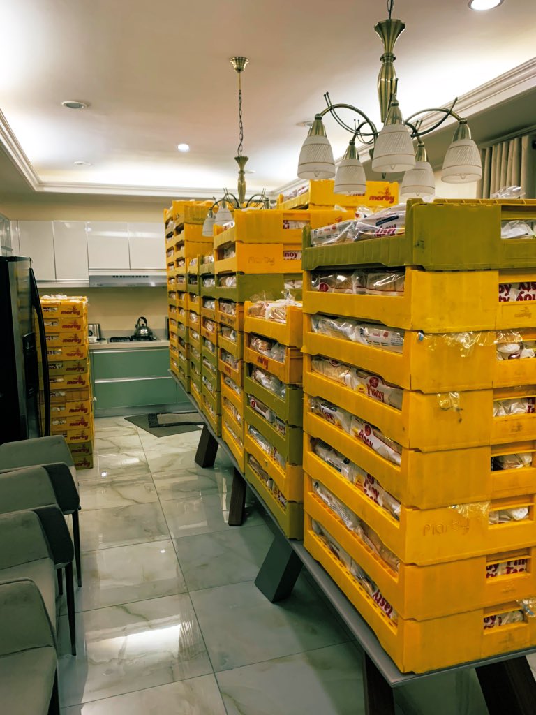 Mscathygonzaga's tweet image. The groceries arrive today! Repacking tomorrow for our kababayans naman in Taytay. 🙏🏼