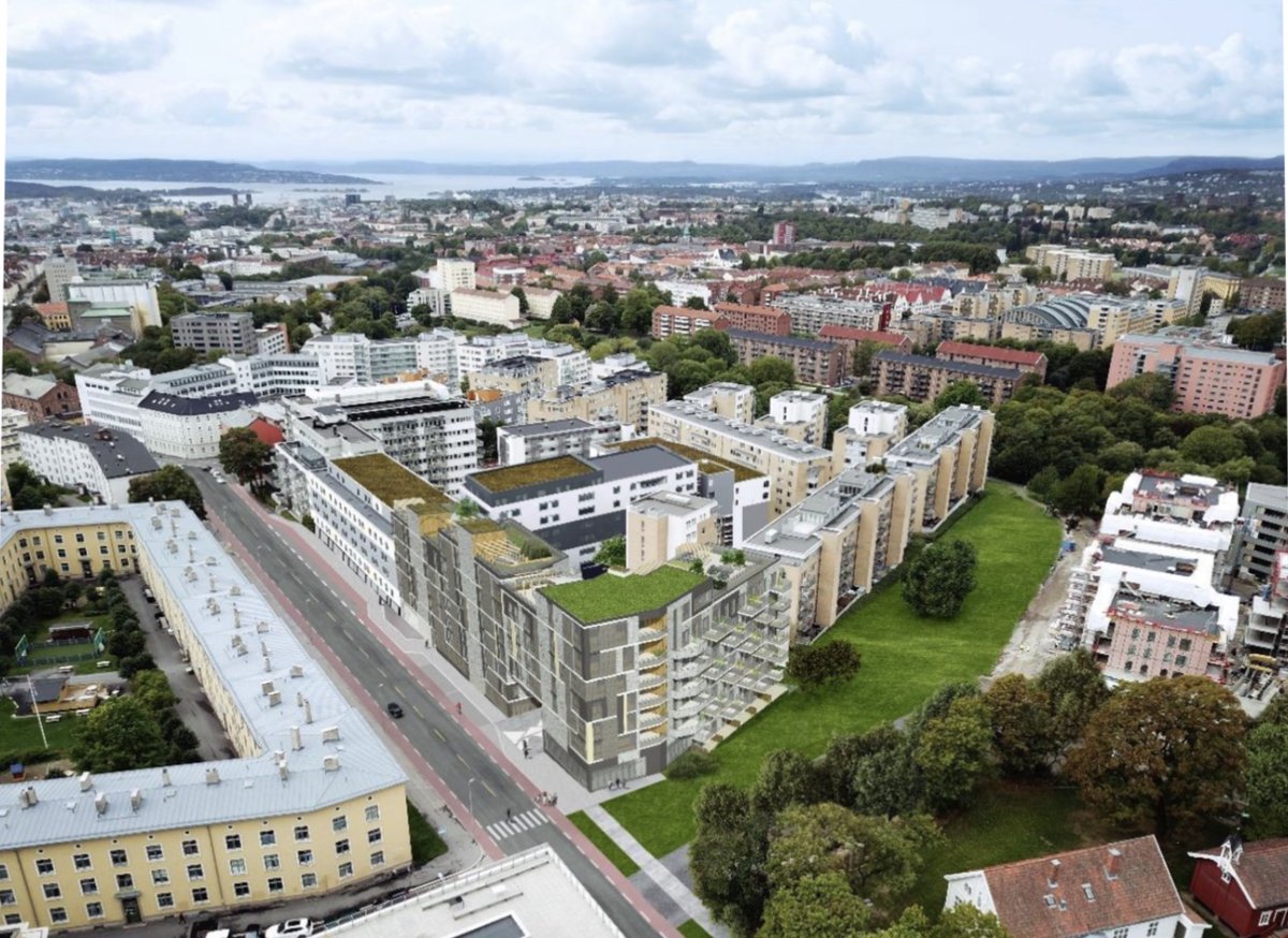 Den planlagte bygningsmassen i Sandakerveien 78 er for høy og kommer for tett inntil grøntdraget og turstien ned til Akerselva. Les mer: L2W.no/rhxt