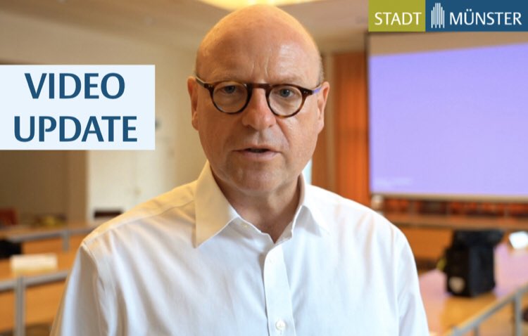 Ausgangssperre, Task Force Wirtschaft und die eigenen Infokanäle – das sind Themen des heutigen Video-Updates aus dem Lagezentrum.
In regelmäßigen Abständen informiert OB Lewe über die Arbeit im Krisenstab und die Entwicklung des Coronavirus'.
youtu.be/nmnQhPdCzJ8