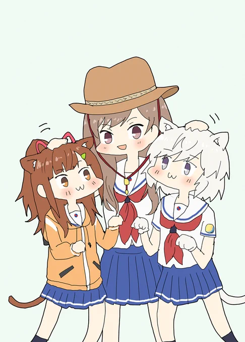 子猫ちゃんたちをてなづけるのりちゃん #はいふり 