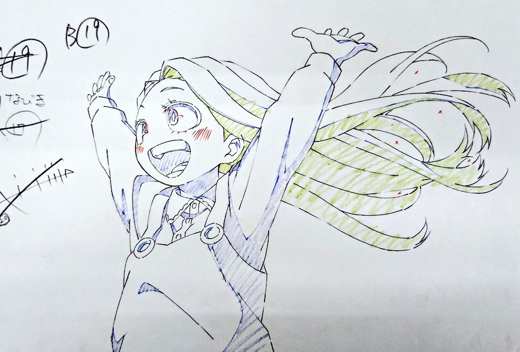 Eri finally smiling, anime cell art & manga panel 🥺🥺🥺