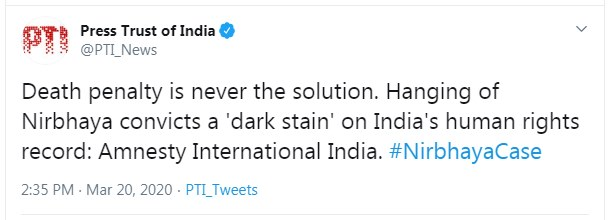 go4avinash's tweet photo. Take it like @amnesty is supporting R'apists &amp; M'urderers also. You must know #AmnestyIndia is headed by #AakarPatel who objected to hanging or t'err'orists #YakubMemon &amp; #AzmalKasab as well. #Nirbhaya https://t.co/yev7eudi8N