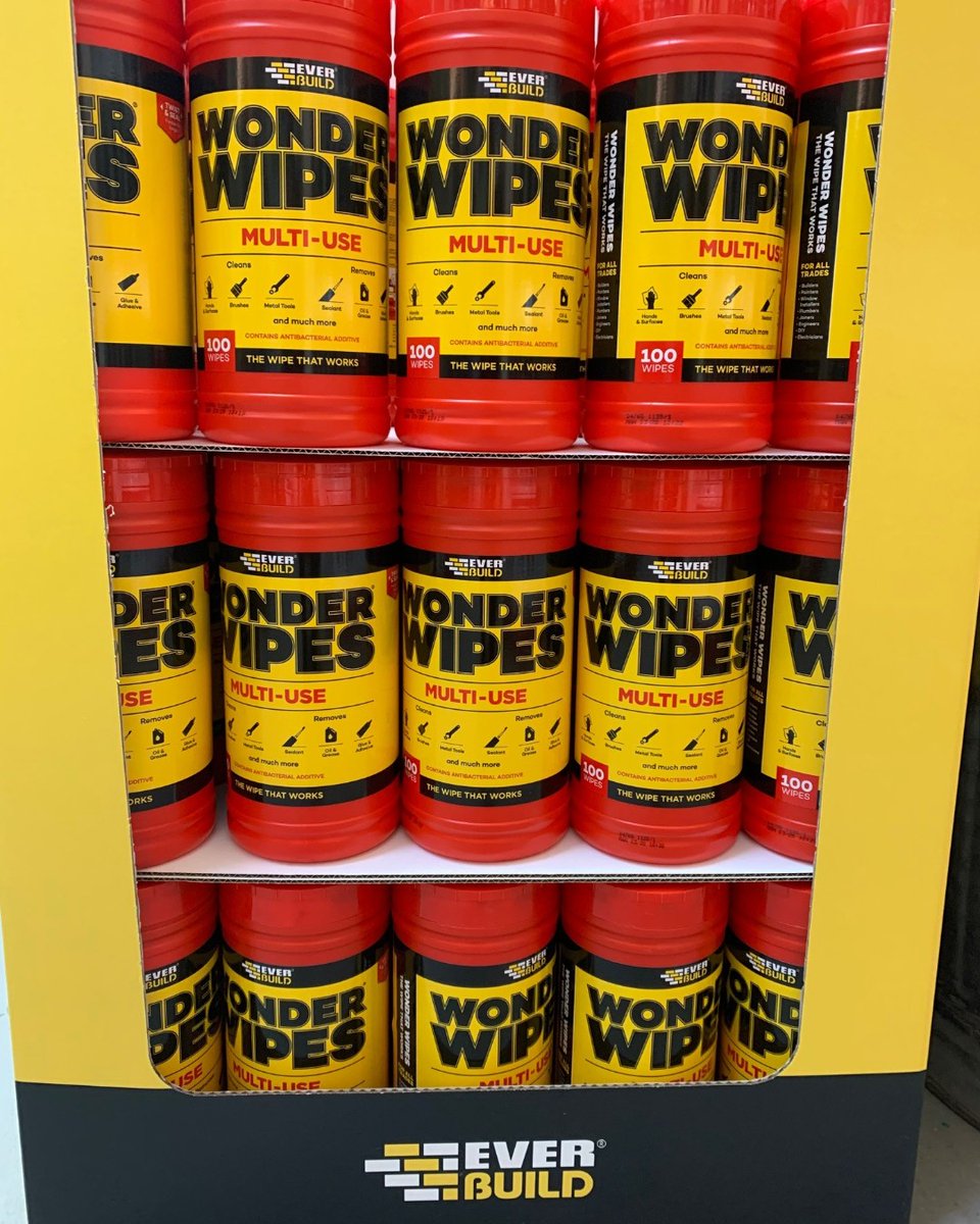 GPHBuildersMer's tweet photo. Start spring cleaning with Everbuild Building Products Wonderwipes  

Visit us in store today 

#Wonderwipes #supportinglocal #GPH #Inverurie #Ellon #Westhill #Stonehaven https://t.co/IqtBzIiRQL