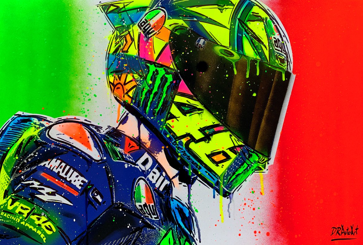 DRAutoart's tweet photo. @MotoGP Some of my #MotoGPArt graffiti paintings :) https://t.co/f4xT2P9zCS