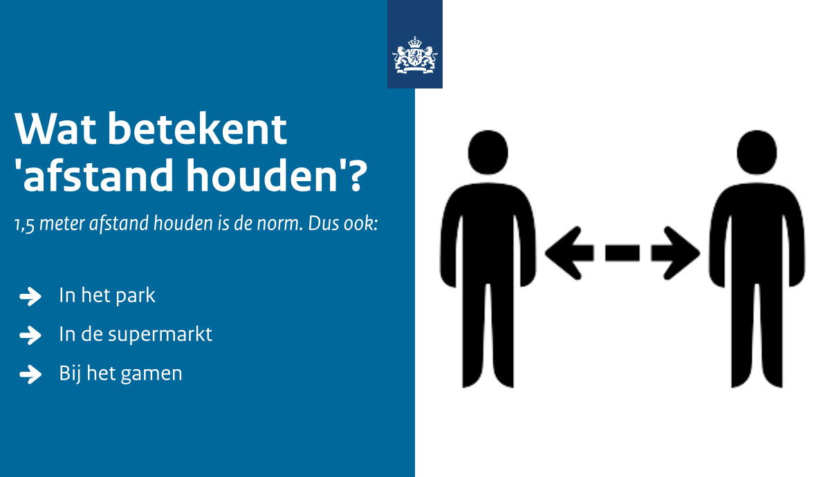 Afstand houden betekent dat je 1 tot 2 meter (twee armlengtes) afstand houdt van elkaar om jezelf en anderen te beschermen tegen het coronavirus. Je kunt nog boodschappen doen 🛍️, wandelen 🚶‍♀️, fietsen 🚲 en eten halen 🍴, maar houd afstand tot anderen! ✅
#afstandhouden