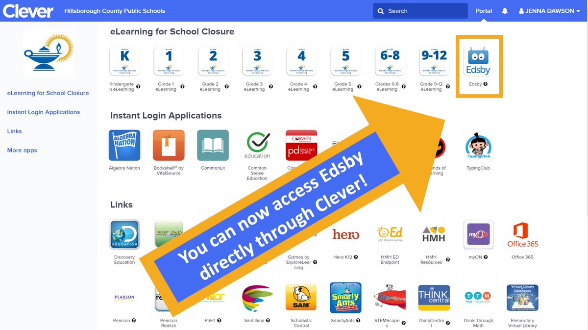 <a href="/HillsboroughSch/">Hillsborough Schools</a> Teachers - 

You can now access <a href="/Edsby/">Edsby</a> directly through the @Clever portal!