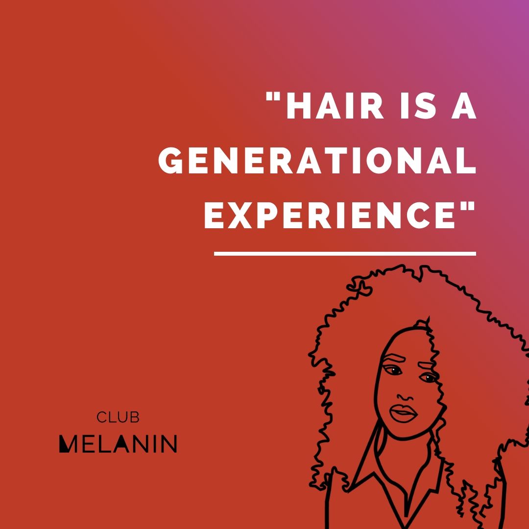 ClubMelanin's tweet photo. "Hair is a generational experience - Oftentimes you go to a hairdresser because your mum, auntie or sister goes". A quote from our #goodhairexperience event. What do you think? https://t.co/paTrgnDXI3