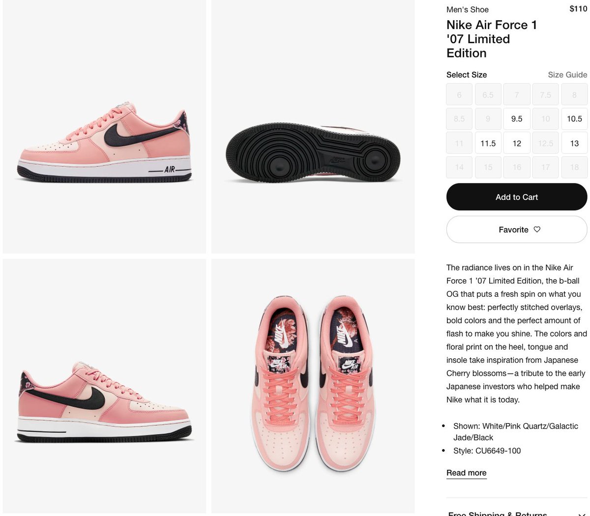 air force 1 07 limited edition pink