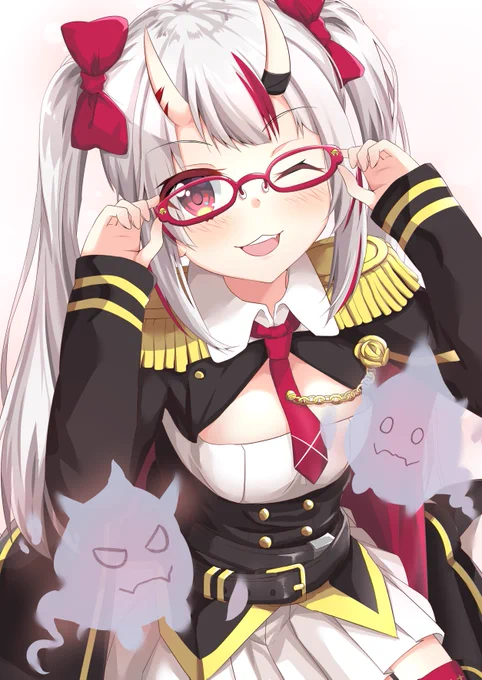 軍服お嬢にメガネかけてもらった余!!
ななかぐらママの本にあった軍服衣装案かわ余すぎ! #百鬼絵巻 #百鬼あやめ 