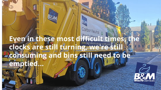bandmwaste's tweet photo. In tough times we support our customers wherever we can. As a family run company we're feeling the effects too but we want to make sure that we can deliver the essential services that our customers, especially in the healthcare&amp;public sectors, really need

https://t.co/N4lIfvMidS https://t.co/YvTScjoMir