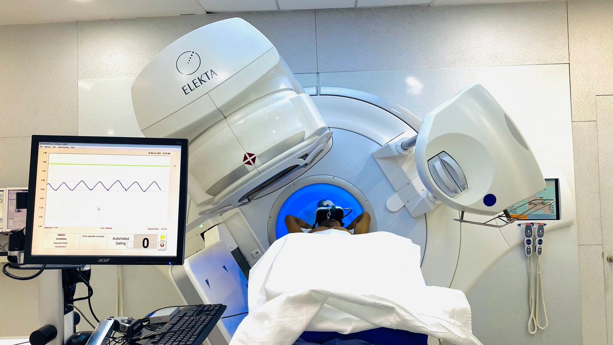 Sarvodaya_Care's tweet photo. We started our motion management radiation oncology program, after #clinical validation and implementation of automated gated breath-hold treatments with #Elekta Active breathing Coordinator (ABC) and #VersaHD #LINAC.
#Tumor #Treatment #Radiation #SarvodayaHospital #SHRC https://t.co/QEMLOZA7ct