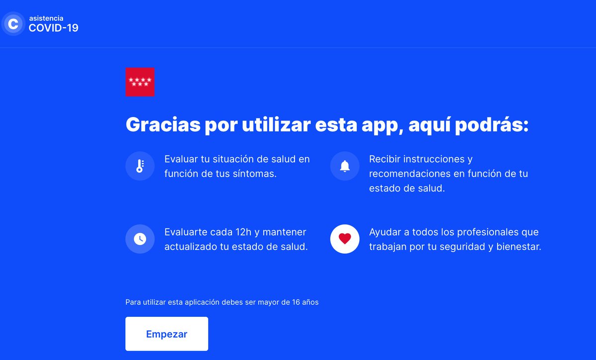 LamManYee's tweet photo. @ComunidadMadrid es esta APP oficial de la Comunidad de Madrid https://t.co/CdkZzAxR37 . Lo primero que piden nada más entrar son datos personales... Nos podemos fiar? https://t.co/U8O4pzJztg