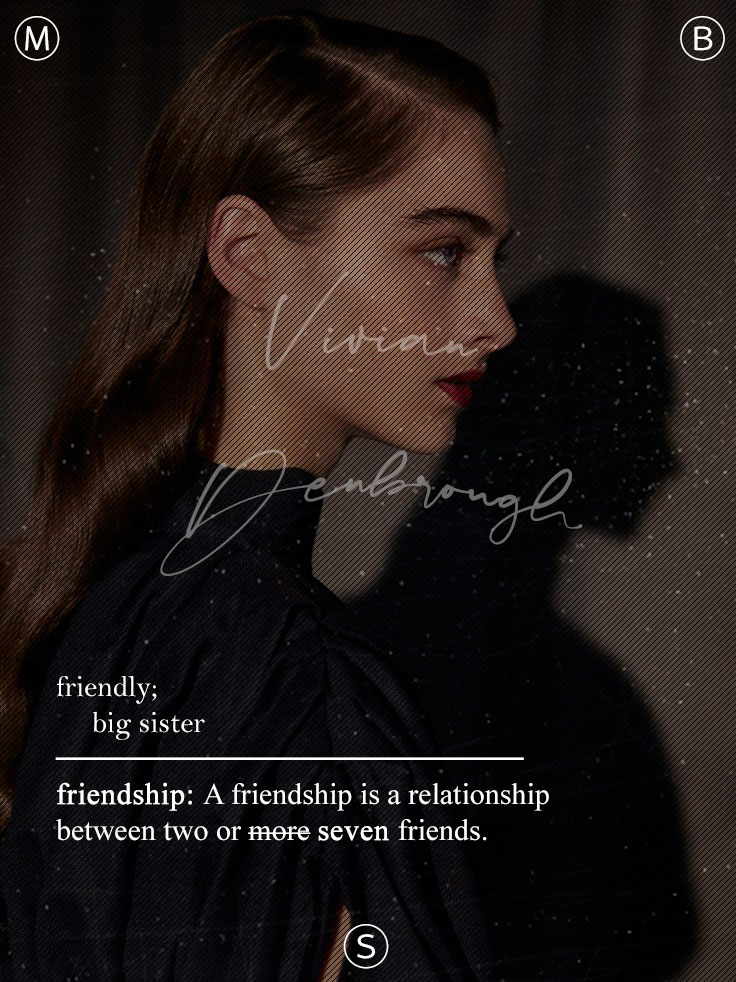 ㅤ˗ˏˋ𝙑𝙄𝙑𝙄𝘼𝙉 𝘿𝙀𝙉𝘽𝙍𝙊𝙐𝙂𝙃

ㅤ;ғᴇᴍᴀʟᴇ ᴠᴇʀsɪᴏɴ
ㅤ;ʙᴏᴏᴋ, ᴍᴏᴠɪᴇ &amp; ᴍʏ
ᴏᴡɴ ɪɴᴛᴇʀᴘʀᴇᴛᴀᴛɪᴏɴ

ㅤ『𝑅𝑜𝑙 𝐦𝐞𝐝𝐢𝐨/𝐞𝐱𝐭𝐞𝐧𝐬𝐨』❦

──────────────────────

ㅤㅤㅤ∘ 𝚙𝚒𝚗𝚗𝚎𝚍 𝚋𝚢 #𝚓𝚊𝚟
ㅤㅤㅤㅤ∘ 𝚛𝚝↻ &amp;  𝚖𝚐♡