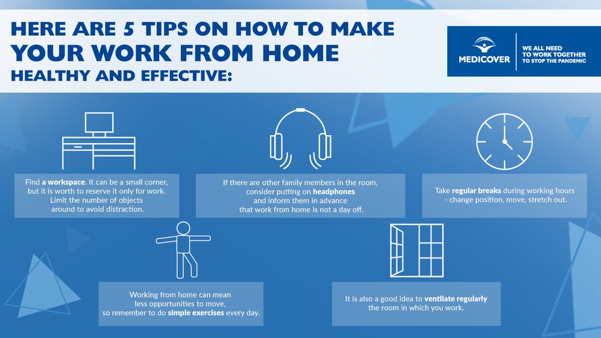 JSHealthandCare's tweet image. Working from home now can be a greater challenge than usual. Finding optimal conditions for concentration, which is so important now, is not easy especially if our children are with us - but try our experts' tips on how to work #effective and #healthy from home.
#homeoffice