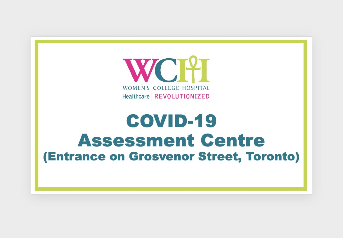 WCHospital's tweet image. Women's College Hospital has a COVID-19 Assessment Centre. Use this self-assessment tool to determine if you need to visit:  womenscollegehospital.ca/covid19-tool. For any questions, call Telehealth Ontario at 1-866-797-0000