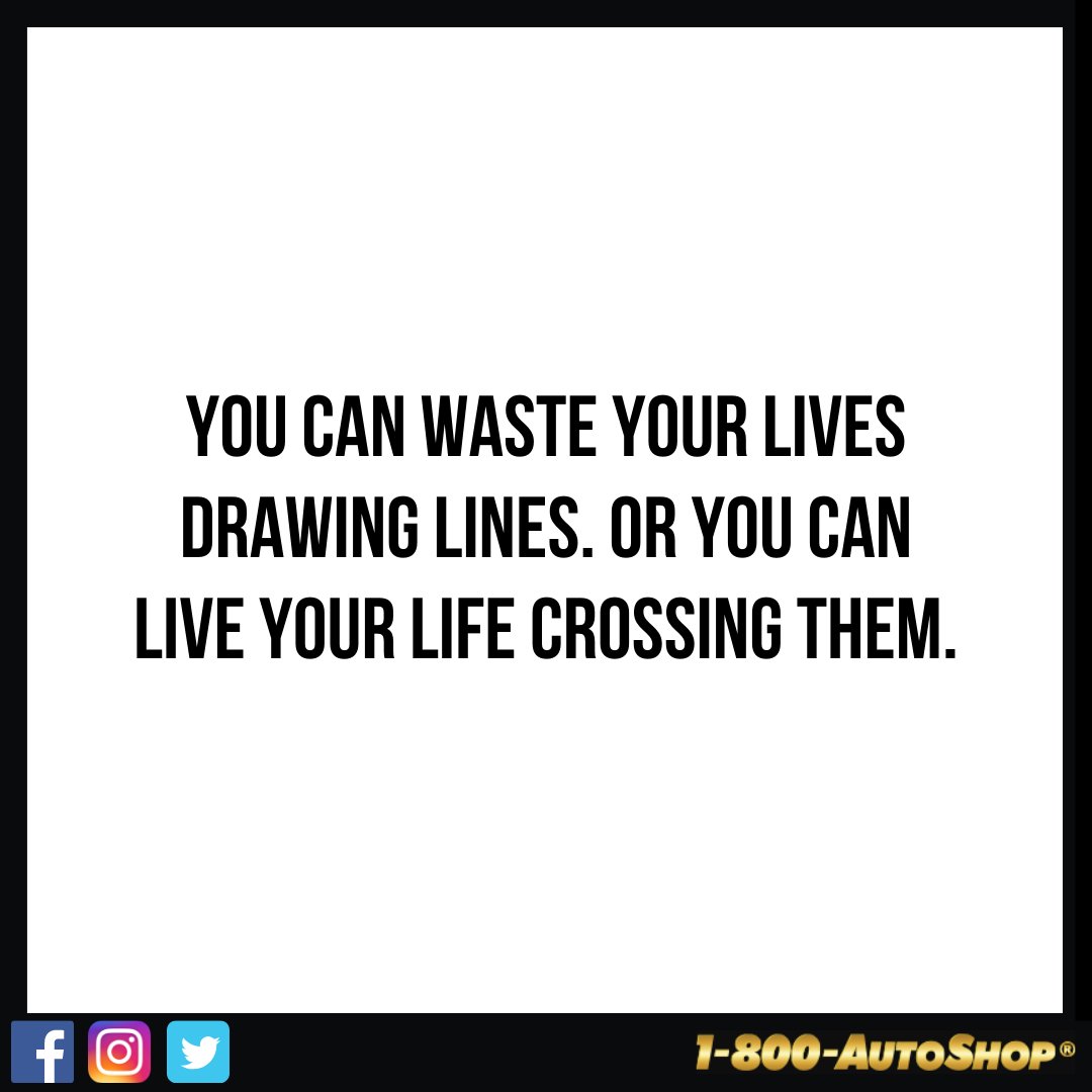 "You can waste your lives drawing lines. Or you can live your life crossing them." -Shonda Rhimes
#FridayThoughts #FridayMotivation