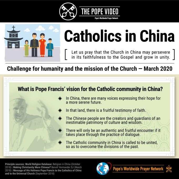 FatherBlazek's tweet photo. Pope Francis invites us to pray that the Church in China may persevere in its faithfulness to the Gospel and grow in unity.
#GrowInUnity #ThePopeVideo --> https://t.co/VCsSiTKUx1 @popesprayerusa https://t.co/HrFcWtb2wu