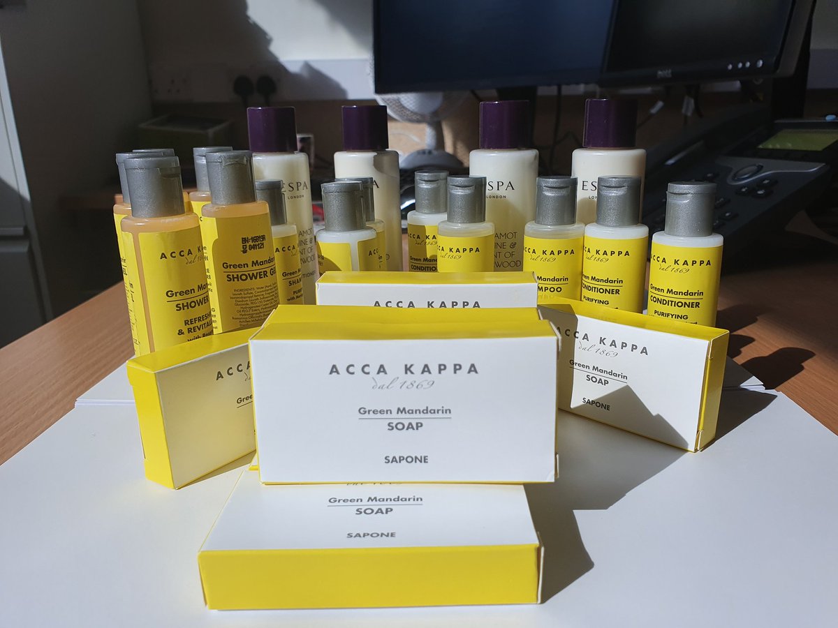 NUH Critical Care🏳️🌈 (@nuhcriticalcare) on Twitter photo A HUGE thank you to <a href="/NottBelfryHotel/">Delta By Marriott Nottingham Belfry</a> for the very kind donations of toiletries for Critical Care! These will help all the staff in the challenging weeks ahead of us. These will be divided up between AICU, E12 AND CCD. A HUGE thank you to <a href="/NottBelfryHotel/">Delta By Marriott Nottingham Belfry</a> for the very kind donations of toiletries for Critical Care! These will help all the staff in the challenging weeks ahead of us. These will be divided up between AICU, E12 AND CCD.