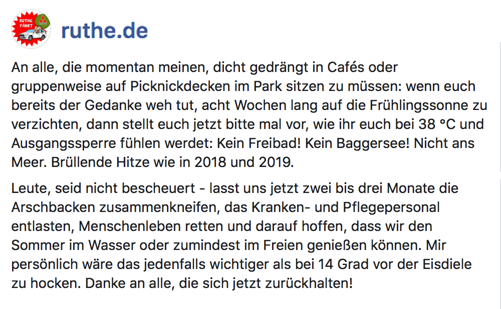 #Ausgangssperre #Arschbacken