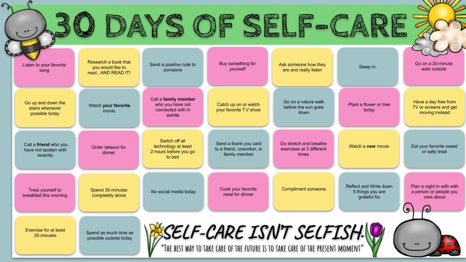 Link to PDF of Calendar: drive.google.com/open?id=17eu86… #SelfCare