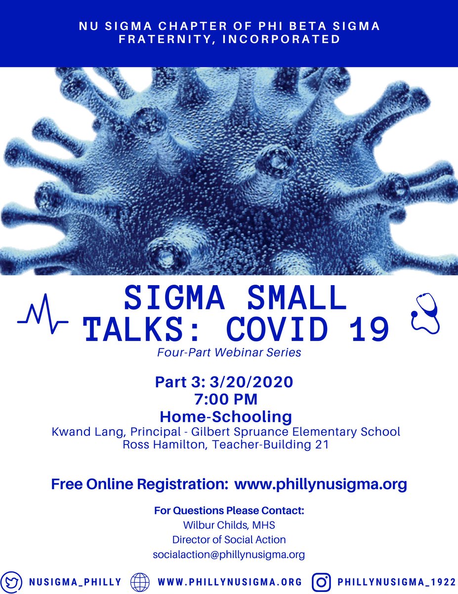 NuSigma_Philly's tweet photo. Join #PhillySigmas tonight for Part 3 of our Webinar Series! https://t.co/hDSxwKgeaq