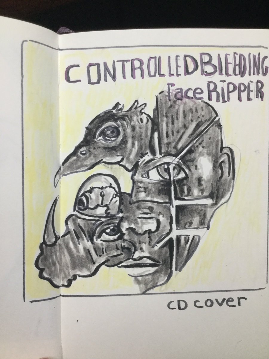 frontpocket00's tweet photo. the #ebm #industrial band #controlledbleeding Mock cd cover..this band is all over the place in music..classical,jazz,fusion,noise..punk..and industrial rock. https://t.co/o05Z5W1O0l