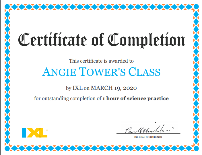 MrsATower's tweet image. Congratulations to Ethan, Olin, Kenna, Lauren, Sophia, Kiara, Micheily, Kayla, and Elizabeth for working on Science IXL from home!  Way to Go!  #Twolves7pride