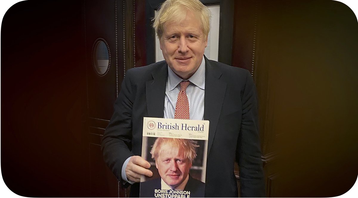 BritishHeraldUK's tweet photo. Mr Unstoppable Himself !!
@BorisJohnson British Prime Minister, holds up the Jan-Feb 2020 issue of the @BritishHeraldUK Magazine. Read now @AmazonKindle @mobilemagzter #BritishHerald #BorisJohnson #BritishHeraldMagazine https://t.co/pZGO2jm2Z0