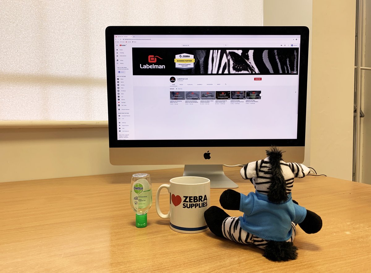 LabelmanUK's tweet image. Whilst in self Isolation, Zippy is making good use of his time catch up on @LabelmanUK's videos. 

You can find all of our videos on our YouTube page, featuring @ZebraTechnology products and technology solutions for Healthcare, Retail and more. 

#YouTube #Covid_19 #IsolationTips