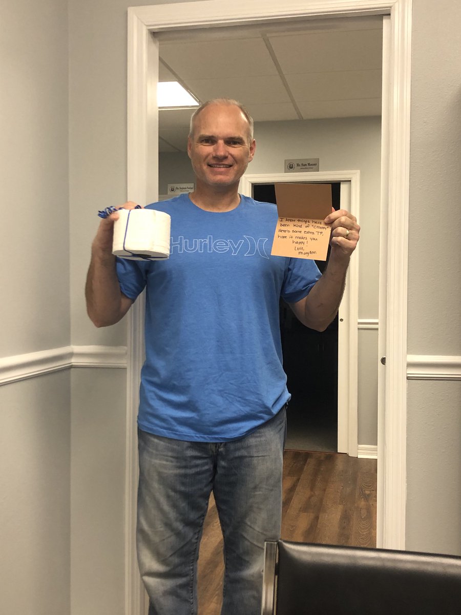 RDuncanII's tweet photo. I can’t remember the last time I’ve received a more thoughtful and appropriate staff appreciation gift!😂😂😂
Shout out to Mrs. Mary Ann Brown and her ELC team! Thanks for the laugh.👏🏻
Love the people we are blessed to serve with!
#SCAstrong https://t.co/lpEzZnuZqR