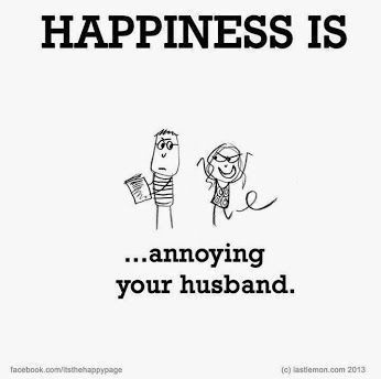 Happiness Is Annoying My Husband: The Quarantine Chronicles.Follow this thread and see if  @Walking_Weapon divorces me when this is all over 
