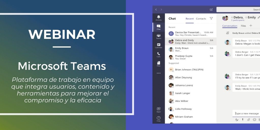 VerneGroup's tweet photo. WEBINAR | Te invitamos a nuestro #webinar de #MicrosoftTeams en el que veremos todas las funcionalidades que ofrece esta plataforma para que le saques el máximo partido 💪

📅 Miércoles 25 a las 11.00am
🗣️ José Vicente, experto en Teams 

¡Apúntate ahora!👉https://t.co/S8msDPSZ48 https://t.co/qLJqyznMYp
