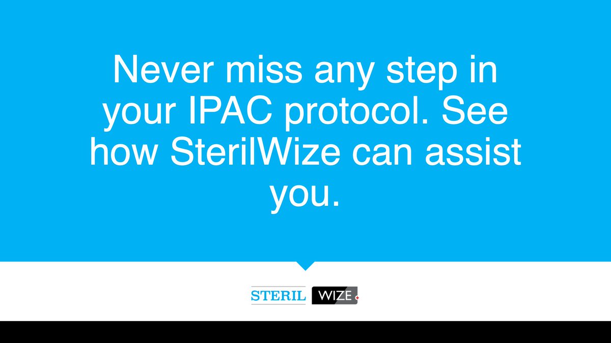 SterilWizeLtd's tweet photo. Never miss a step in reprocessing. Learn more about SteriWize. https://t.co/f385ksyxDV
#Dentist #dentists #dentistry #sterilization #dentalclinic #computerguided #wize #sterilwize #autoclave #sterilize https://t.co/yDVZrWfwyB