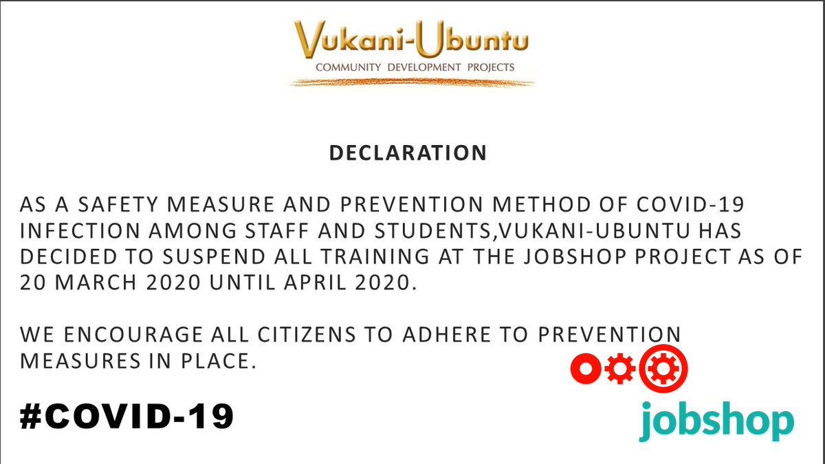 Jobshop_Project's tweet image. You can keep in touch with us on our social media and should you have any queries, please don’t hesitate to contact us. #Covid19InSA #learnership #standtogether