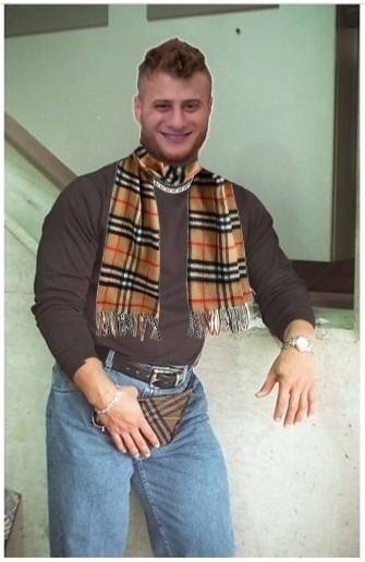 MJFsScarf's tweet photo. Anyone stuck at home? Help me out here. Here is The Rocks fanny pack pic. Who would you like to see replace him? See MJF 👀
#RockYourself https://t.co/m2nDl5kJaE
