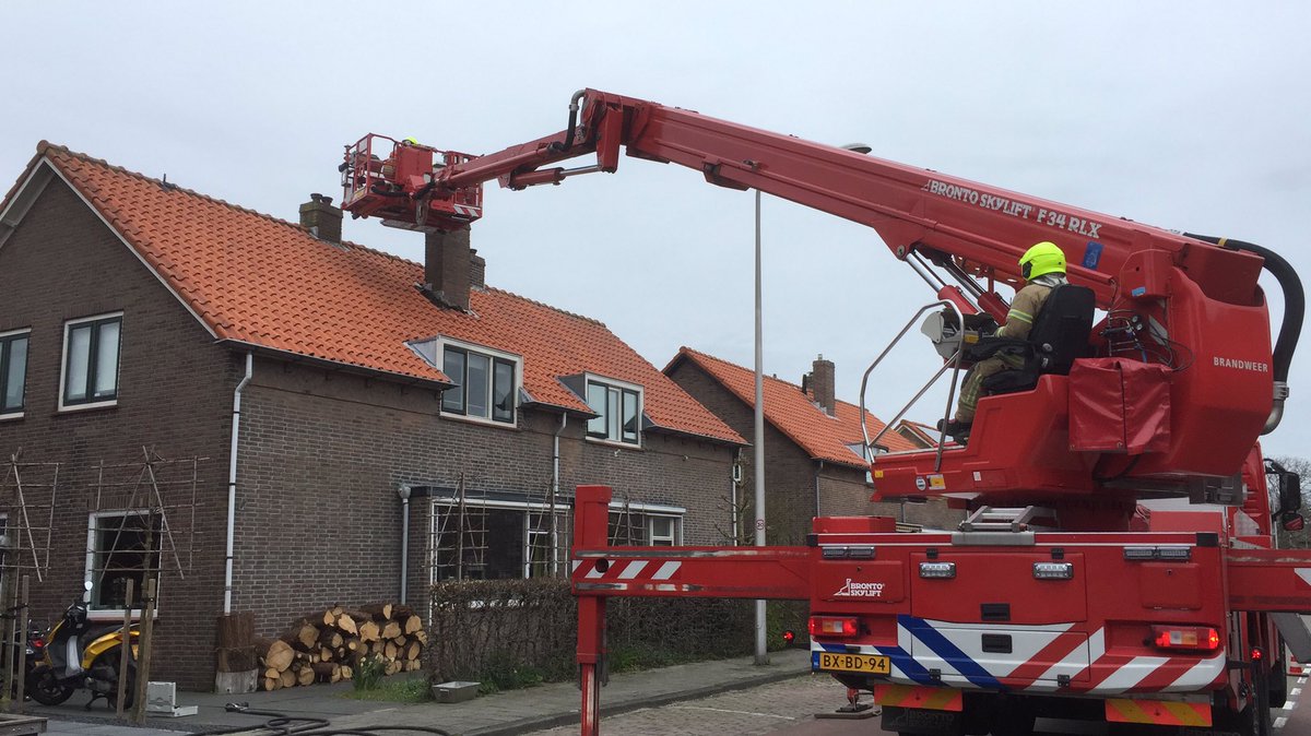 Melding brandweer Maasland inzake gebouwbrand