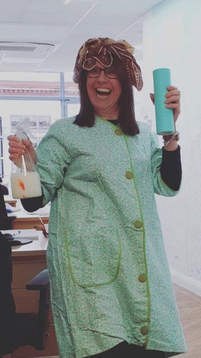 In these strange and difficult times sometimes the simplest of things can brighten your day. Here's Theresa taking our cleaning rota a bit more seriously and cheering the whole office up. #InternationalDayofHappiness #pulltogether